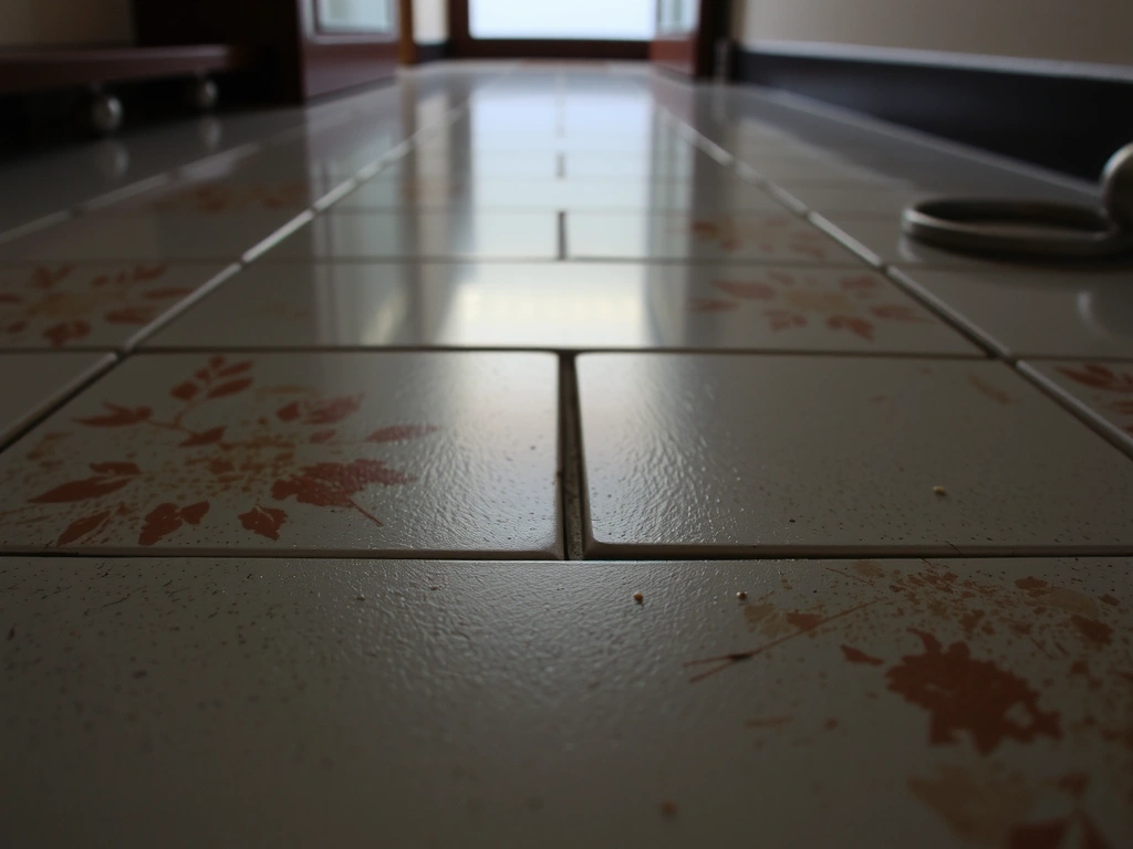 Entryway grime before cleaning