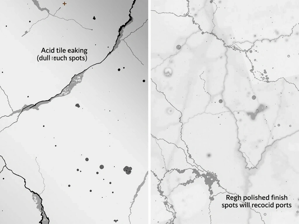 Marble acid damage comparison