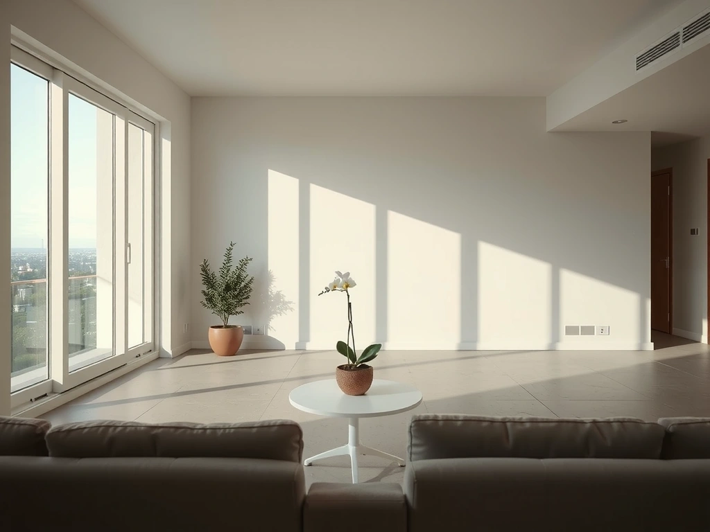 Minimalist Medellín living room